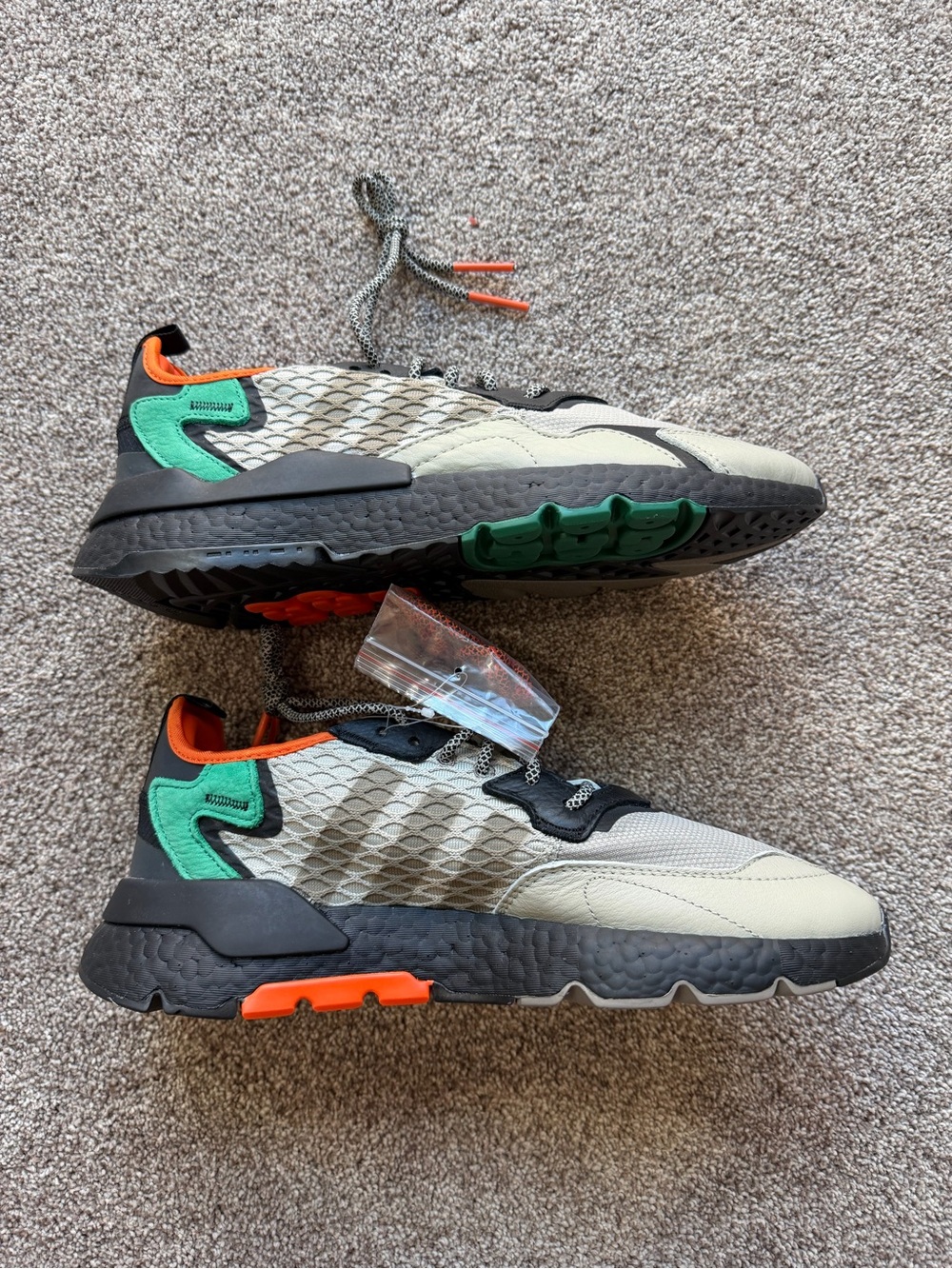 New adidas Men's Green Nite Jogger "Sesame" Size 11 - Picture 4 of 9